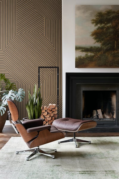 Origin Wallcoverings Fototapete 3D Holzoptik Braun - 300 x 279 cm - 357314