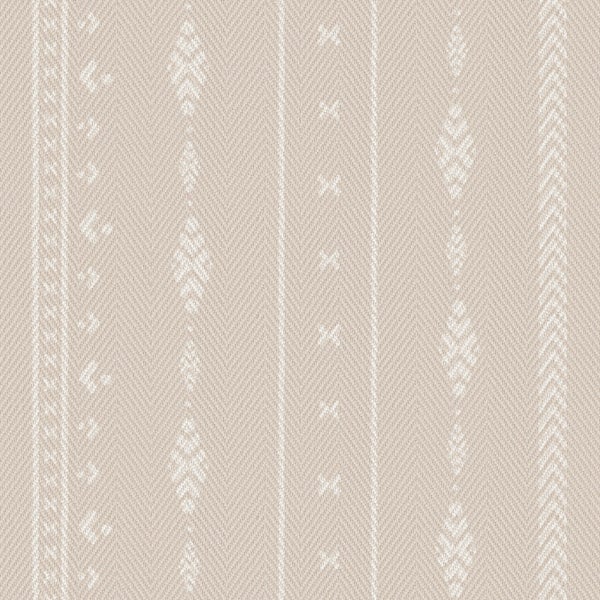 Sanders und Sanders Tapete ethnische Motive Beige und Weiß - 53 cm x 10 m - 640523