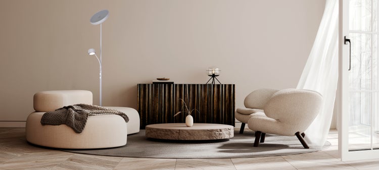 Abbildung einer Stehlampe mit den Maßen 1800 mm Höhe und 260 mm Durchmesser.