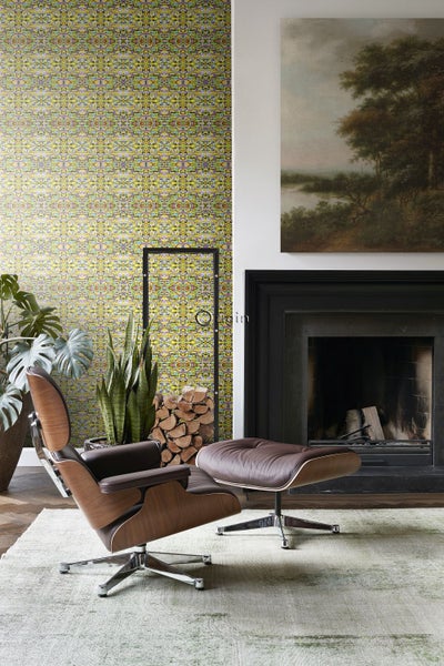Origin Wallcoverings XXL-Vliestapete Dschungelmuster Gelb - 50 x 900 cm - 356904