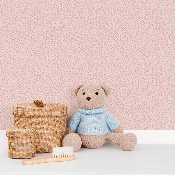 Sanders und Sanders Tapete Punkte Rosa - 53 cm x 10.05 m - 640660