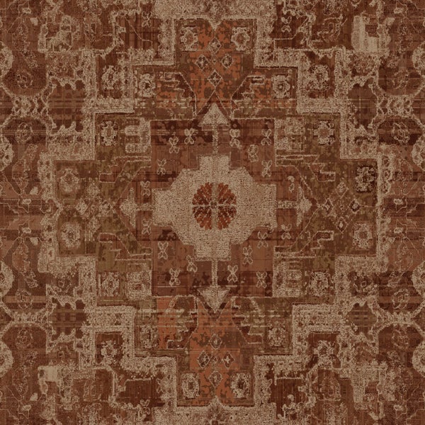 Gemusterter Teppich mit orientalischem Design