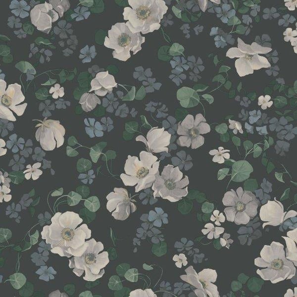 Borastapeter Tapete Blumen Grün - 53 cm x 10.05 m - 660286