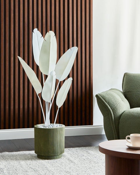Kunstpflanze BANANA TREE 123 cm Weiß