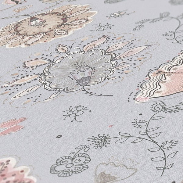 Tapete mit floralem Muster