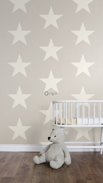 Origin Wallcoverings Tapete Sterne Grau - 53 cm x 10.05 m - 346826