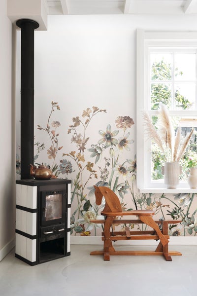 ESTAhome Fototapete Feldblumen Multicolor - 150 x 279 cm - 159211