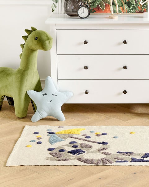 Kinderteppich SINGKIL Bunt 80 x 150 cm Baumwolle