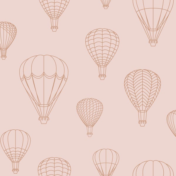 ESTAhome Tapete Luftballons Terrakottarosa - 50 x 900 cm - 139720