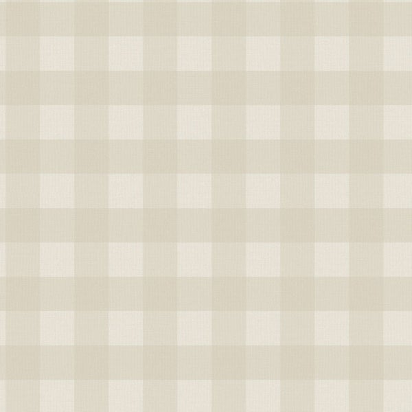 Sanders und Sanders Tapete Karomuster Beige - 53 cm x 10.05 m - 640682