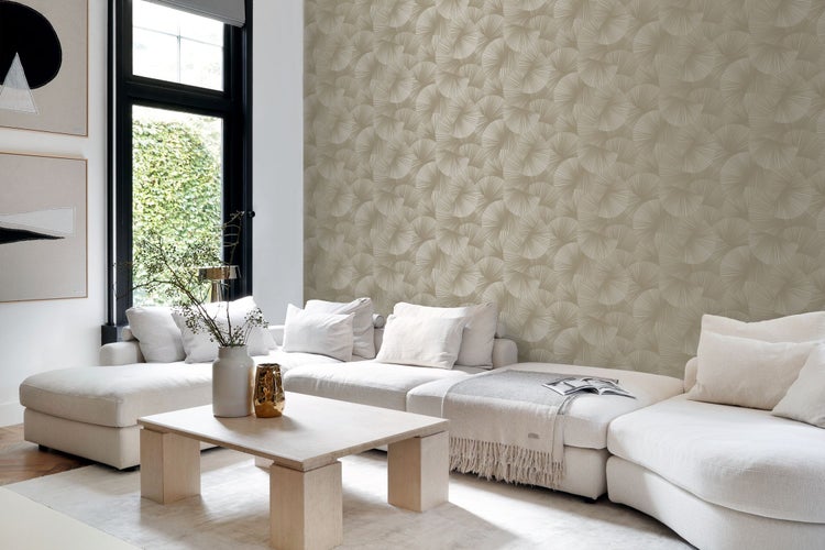 Origin Wallcoverings Tapete 3D-Muster Taupe - 0.53 x 10.05 m - 348043