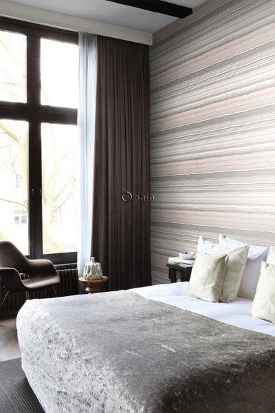 Origin Wallcoverings Tapete Marmor-Optik Pfirsichrosa und Beige - 53 cm x 10.05 m - 337236