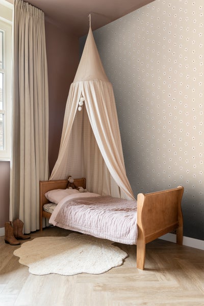 ESTAhome Tapete Gänseblümchen Beige - 53 cm x 10.05 m - 131112
