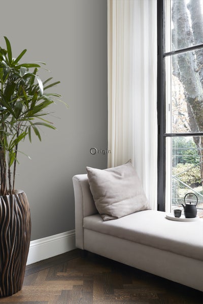 Origin Wallcoverings Tapete Uni Grau - 53 cm x 10.05 m - 326106