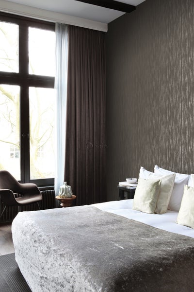 Origin Wallcoverings Tapete feine Streifen Braun und Gold - 53 cm x 10.05 m - 345408