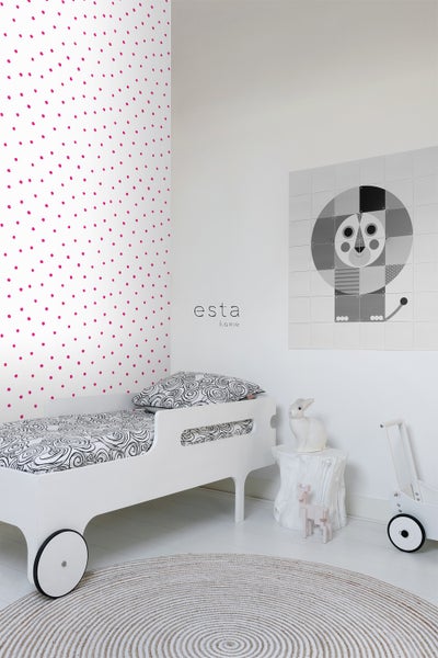ESTAhome Tapete Blumen Rosa - 53 cm x 10.05 m - 115814