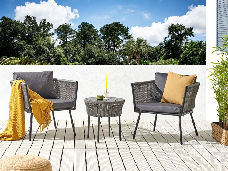 Outdoor Kissenbezug Set GARGANO Grau