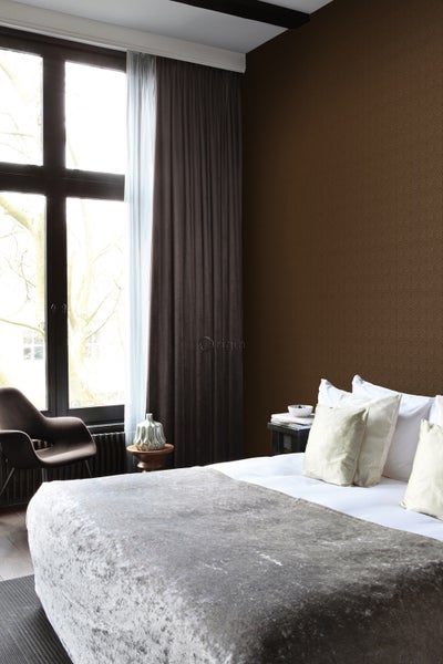 Origin Wallcoverings Tapete kleine Ornamente Braun und Gold - 53 cm x 10.05 m - 345446