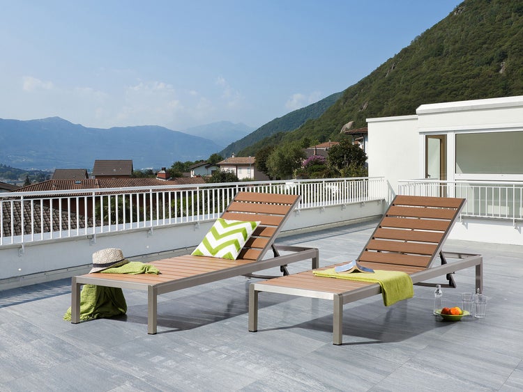 Sonnenliege NARDO Metall Braun
