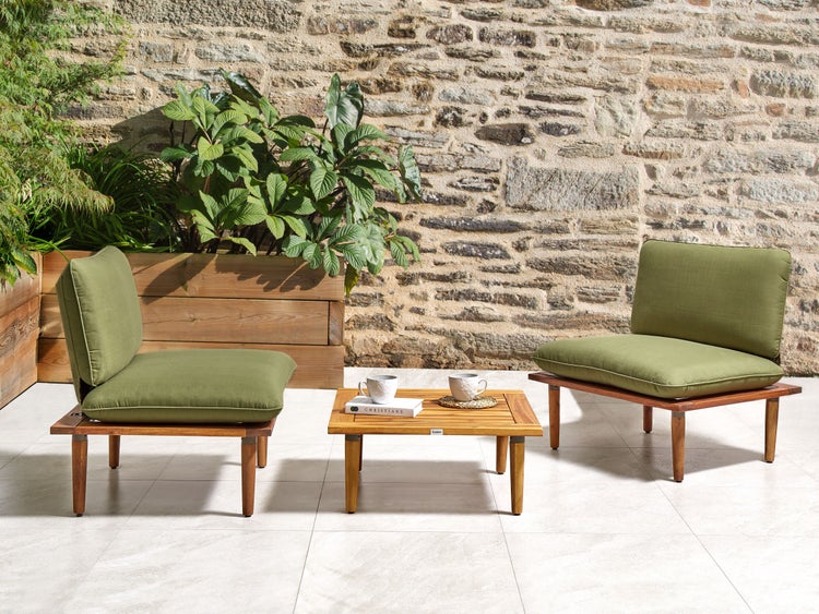 Outdoor Kissenbezug Set FRASCATI Olivgrün
