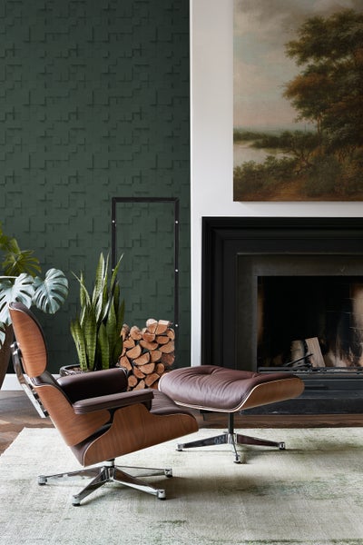 Origin Wallcoverings Tapete 3D-Würfel Dunkelgrün - 50 x 900 cm - 347899