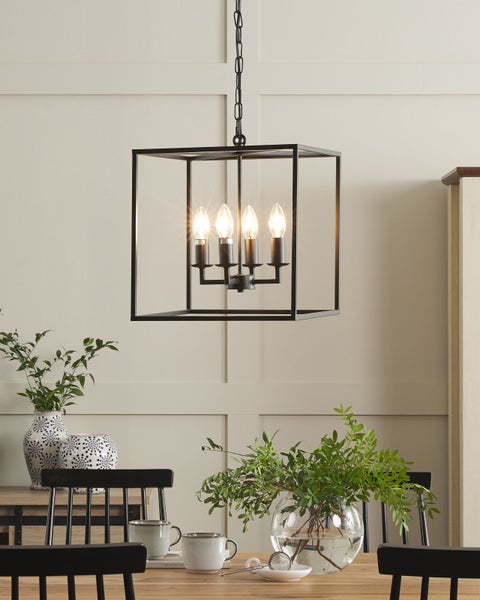 Deckenlampe WANCHET Metall Schwarz