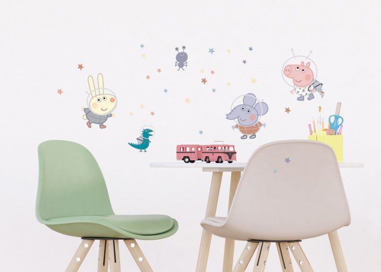 Sanders und Sanders Wandtattoo Peppa Wutz Multicolor - 30 x 30 cm - 601339