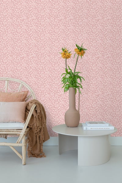 ESTAhome Tapete Blumen Hellrosa - 50 x 900 cm - 131674