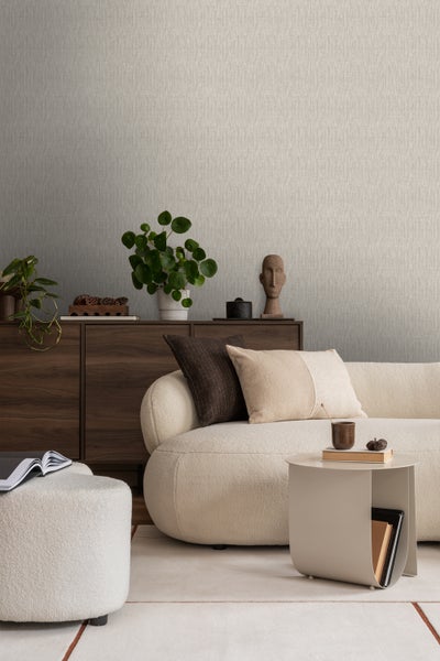 Sanders und Sanders Tapete Leinen-Optik Beige - 53 cm x 10 m - 640209