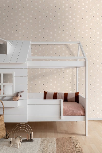 ESTAhome Tapete Gänseblümchen Beige - 53 cm x 10.05 m - 131112
