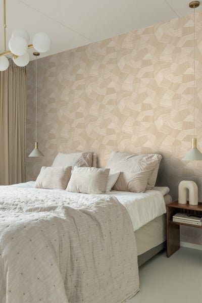 Origin Wallcoverings Tapete 3D-Muster Sandbraun - 53 cm x 10.05 m - 347983