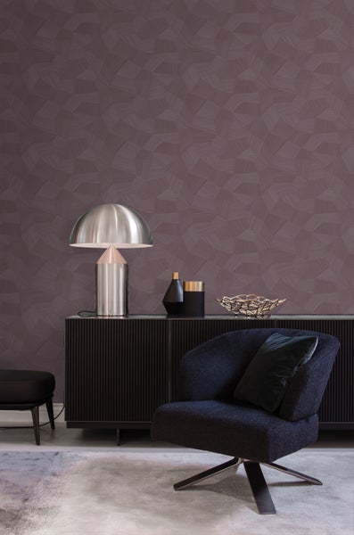 Origin Wallcoverings Tapete 3D-Muster mauve-violett - 50 x 900 cm - 348061