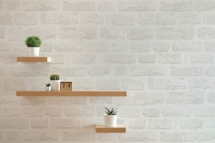 Tapete mit Ziegelsteinmuster