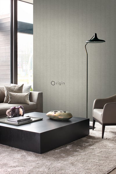 Origin Wallcoverings Tapete Leinen-Optik Beige - 53 cm x 10.05 m - 347377