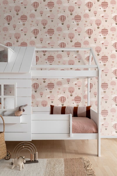 ESTAhome Tapete Luftballons Rosa - 50 x 900 cm - 131347