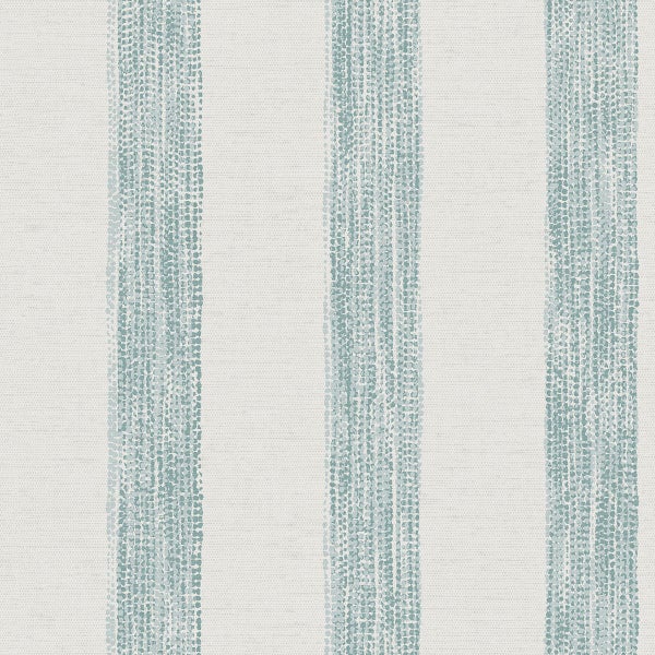 Sanders und Sanders Tapete gemalte Streifen Blaugrün und Weiß - 53 cm x 10,05 m - 640758