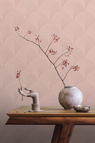 ESTAhome Tapete 3D Muster Rosa - 50 x 900 cm - 131108