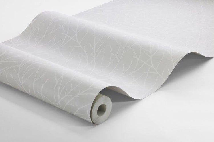 Borastapeter Tapete Blätter Grau - 53 cm x 11.2 m - 660123