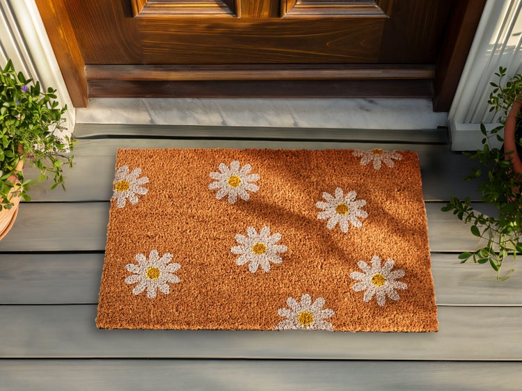 Fußmatte TOPKO 40 x 60 cm Kokosfasern Naturfarben