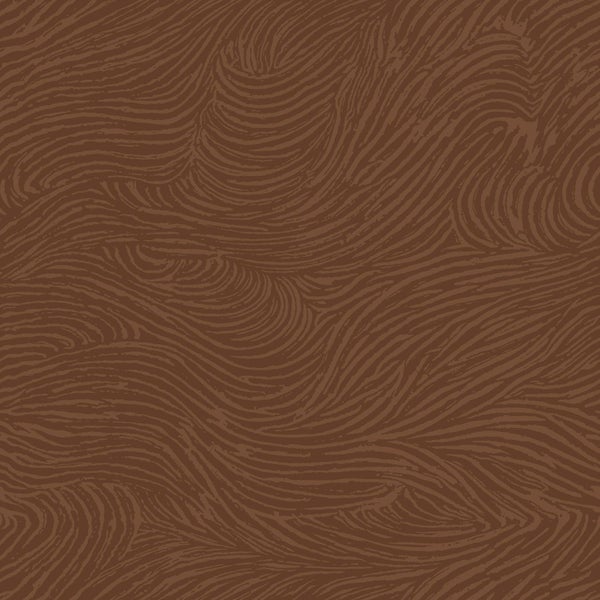 ESTAhome Tapete 3d Wellenförmige Linien Terrakotta - 50 x 900 cm - 131368