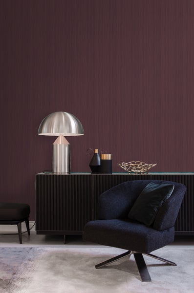 Origin Wallcoverings Tapete feine Streifen Dunkelviolett - 53 cm x 10.05 m - 345410