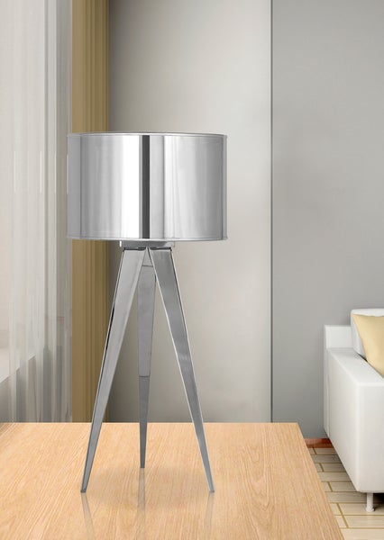 Stehlampe mit Schirm und Stativfuß