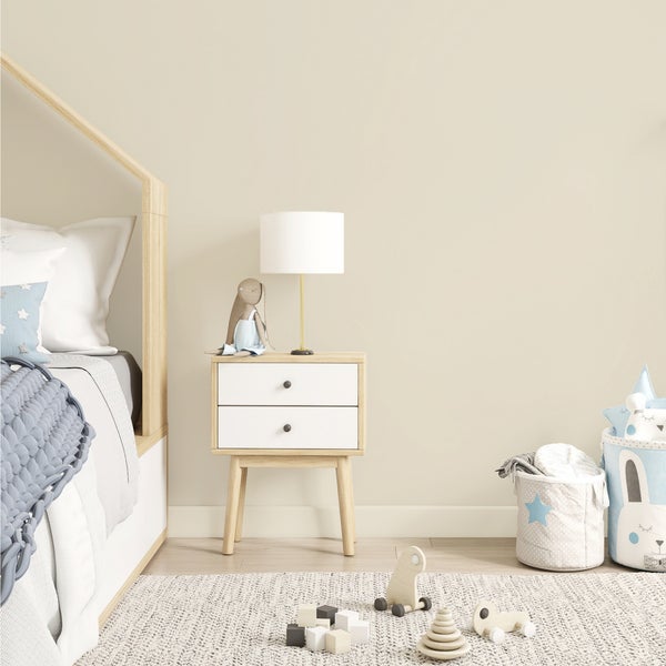 MissPompadour Wandfarbe Kinderzimmer Beige und Warm 2,5L mit hoher Deckkraft - geruchsneutrale, spritzfreie Kreidefarbe - atmungsaktiv, wasserbasiert, VOC-frei - LittlePomp