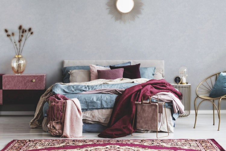 Tapete mit feiner Struktur