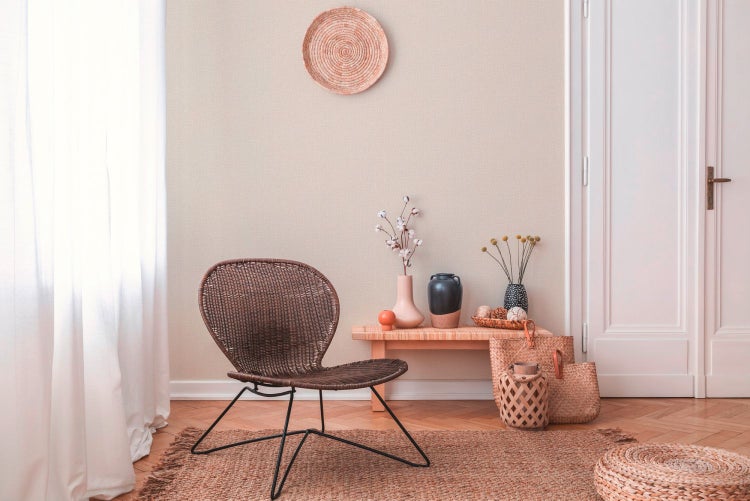 Grauer Teppich mit Tiger-Motiv