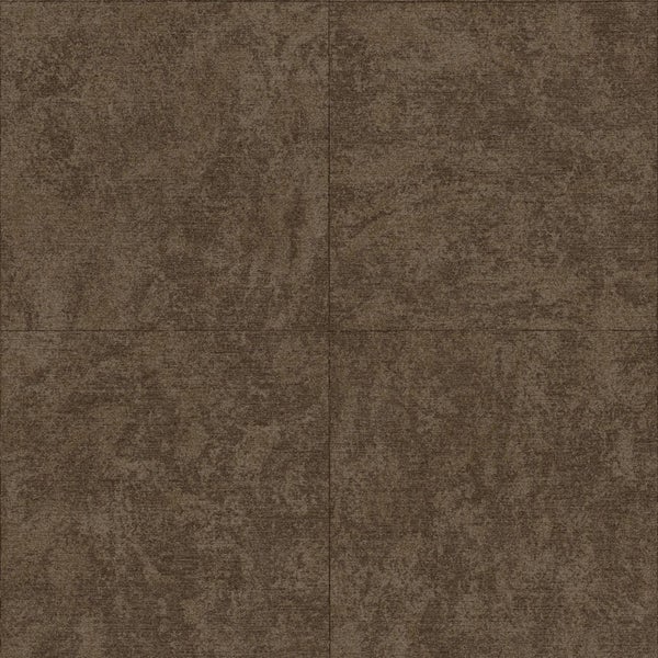 Origin Wallcoverings Tapete Stein-Optik Dunkelbraun - 53 cm x 10.05 m - 347412