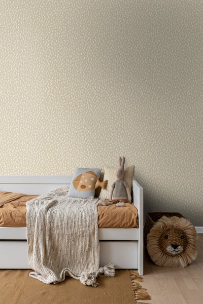 ESTAhome Tapete Punkte Beige - 0,53 x 10,05 m - 139554
