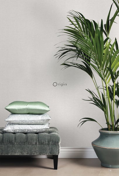 Origin Wallcoverings Tapete Leinen-Optik Hellbeige - 53 cm x 10.05 m - 347374