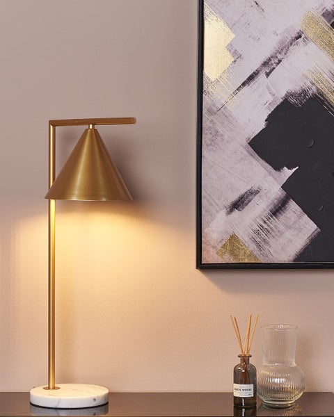 Tischleuchte MOCAL Metall Gold