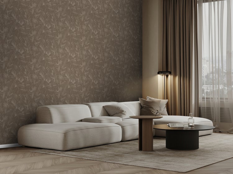 Origin Wallcoverings Tapete Bananenblätter Braun - 50 x 900 cm - 348056